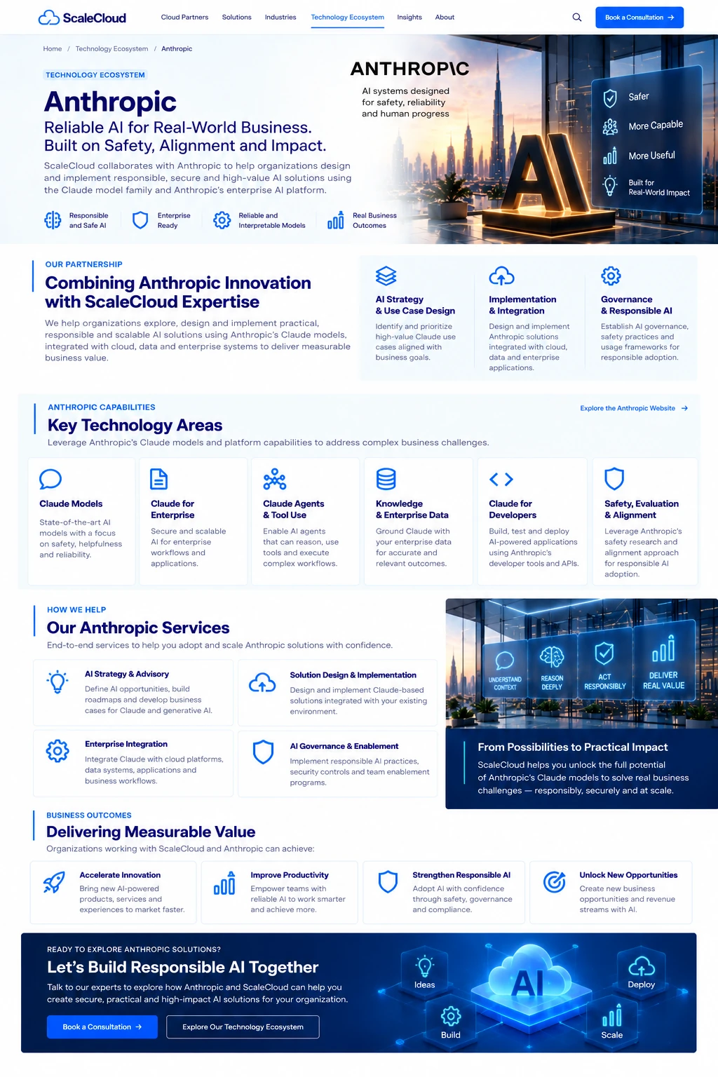 Anthropic technology visual illustrating responsible ai